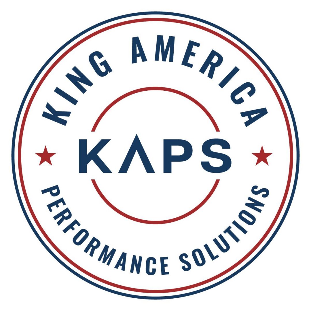 Logo of King America Performance Solutions with a smile design.